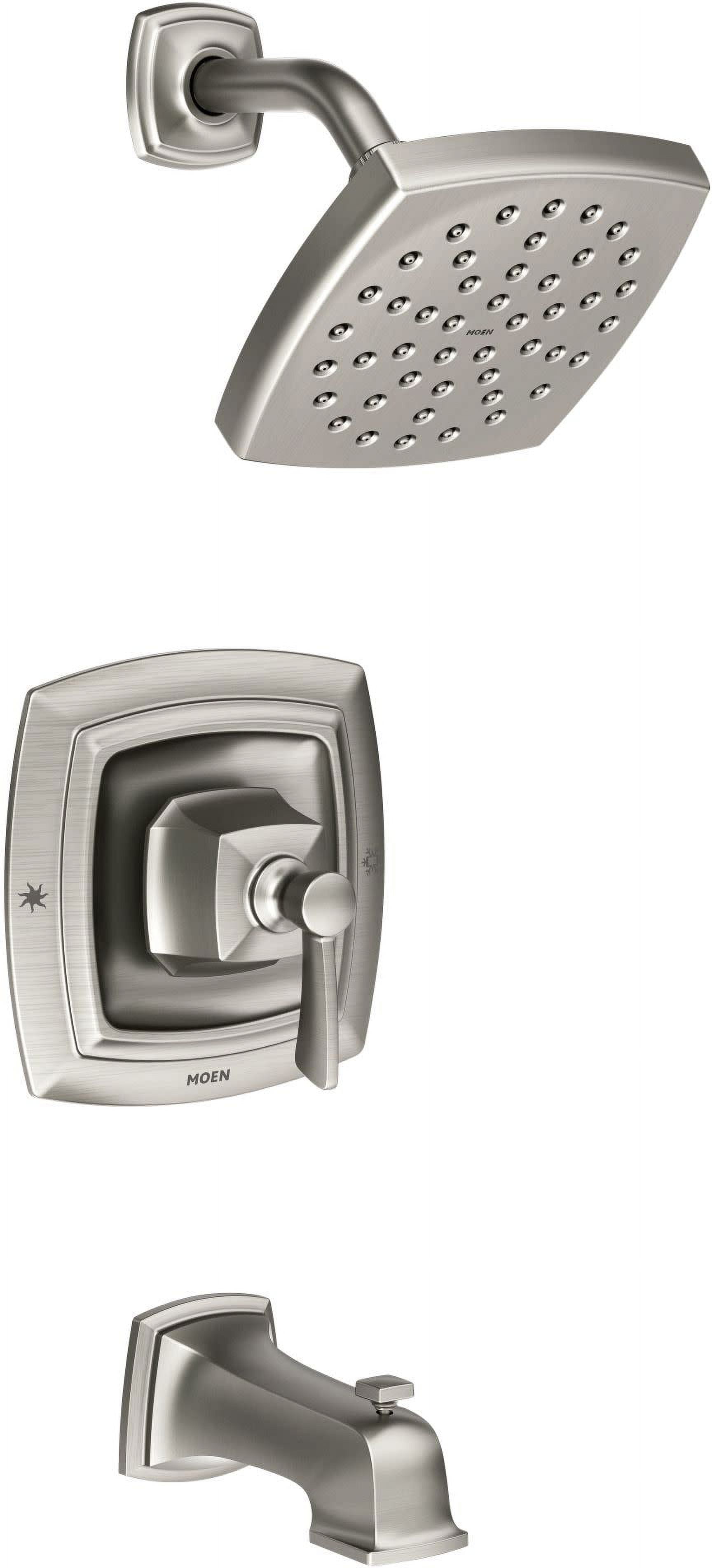 Conway Spot Resist Brushed Nickel Tub and Shower Trim Kit