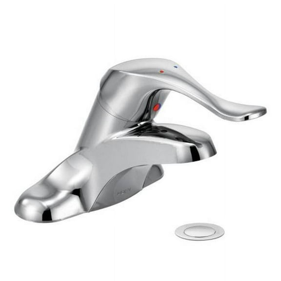 MOEN 8420 Innovations 4 in. Centerset Single Handle Low-Arc Bathroom Faucet in Polished Chrome