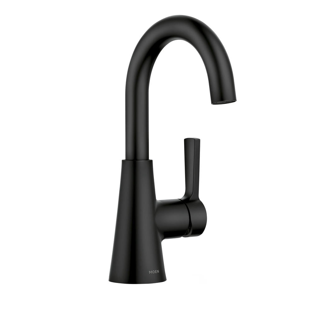 Moen 84310BL Mikah™ One-Handle High Arc Matte Black Bathroom Sink Faucet