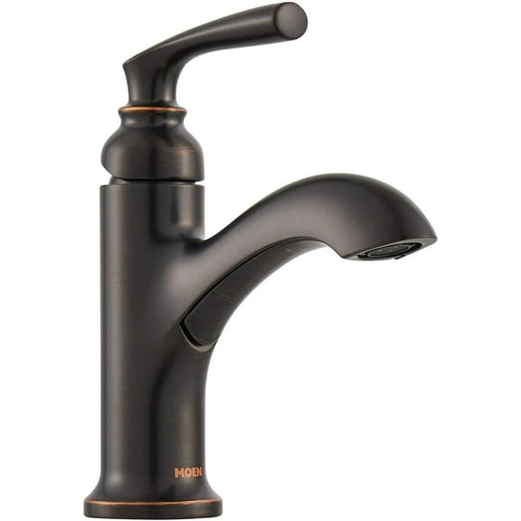 Moen 84535 Hilliard 1.2 GPM Single Hole Bathroom Faucet - Bronze