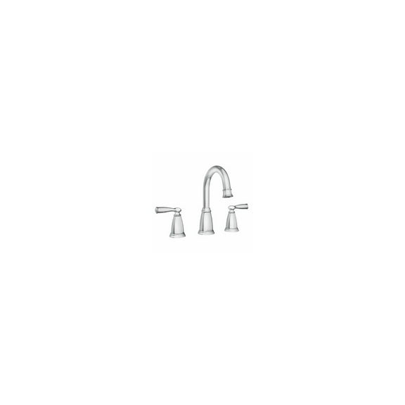 MOEN 84947BRB Banbury 8 in. Widespread Double Handle High-Arc Bathroom Faucet in Mediterranean Bronze (Valve Included)