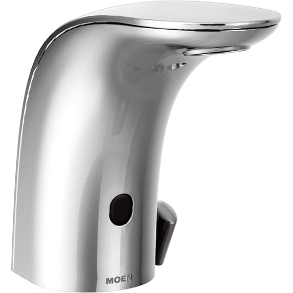 Moen 8554AC Mpower Sensor Operated Single Mount Above Deck Lavatory High Arc Ac Powered Faucet