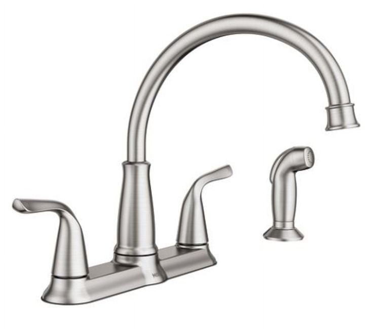 Moen 87102 Brecklyn TwoHandle High Arc Kitchen Faucet Spot Resist