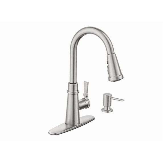 Moen Tullis 87235SRS Spot Resist Stainless 1-handle Deck Mount Pull-down Kitchen Faucet