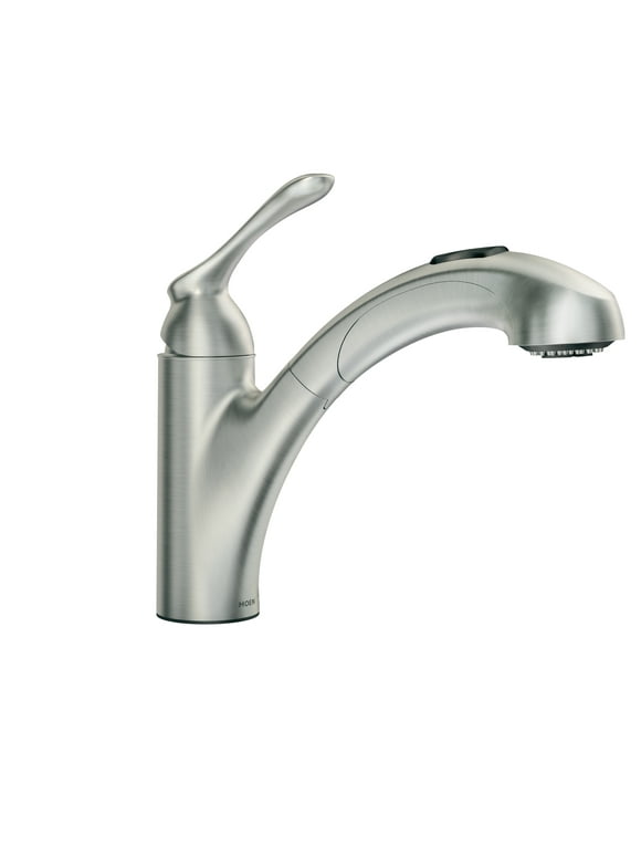Moen 87303SRS Weylon One-Handle Pullout Kitchen Faucet, Spot Resist Stainless