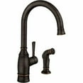 thumbnail image 1 of Moen Noell Mediterranean Bronze Traditional Single-Handle Standard Kitchen Faucet with Side Sprayer, 87506BRB, 1 of 2