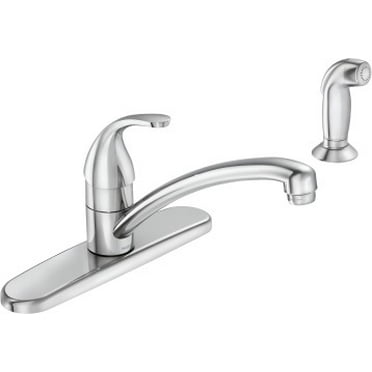 Moen 87604SRS 4-Hole Kitchen Faucet, Nickel