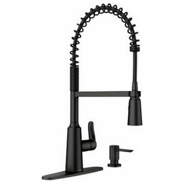 Moen 87807BL Edwyn Single Handle High Arc Kitchen Faucet, Matte Black