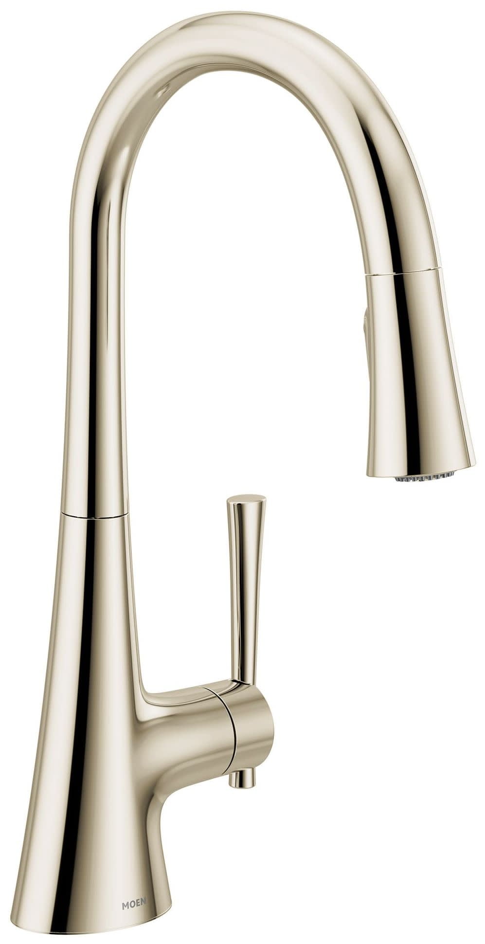 Moen 9126NL Kurv Single Handle Pull Down Kitchen Faucet in Polished Nickel