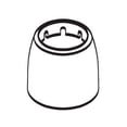 thumbnail image 1 of Moen 93990 Dome Replacement Part For Single-Handle Kitchen Faucet - Chrome, 1 of 2