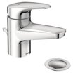 Moen Commercial M-Press Single-Hole Metering Bathroom Faucet - Chrome, For Public Lavatories