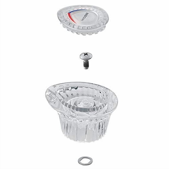 Moen 96782 Chateau Replacement Single Handle Bathroom Faucet Acrylic Knob Handle Kit