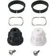 thumbnail image 1 of Moen 97556 Monticello Handle Adapter Kit, Monticello Centerset, Mini Widespread,  Roman Tub, Hot And Cold Included Unfinished, 1 of 2