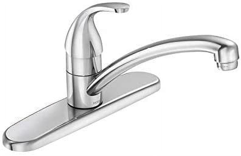 Moen Adler Chrome One-Handle Kitchen Faucet with Side Sprayer