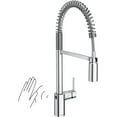 thumbnail image 1 of Moen Align Chrome Motionsense Wave Sensor Touchless One-Handle High Arc Spring Pre-Rinse Pulldown Kitchen Faucet with Sprayer Head, Hands-Free Kitchen Sink Faucet for Farmhouse, Commercial, 5923EWC, 1 of 7