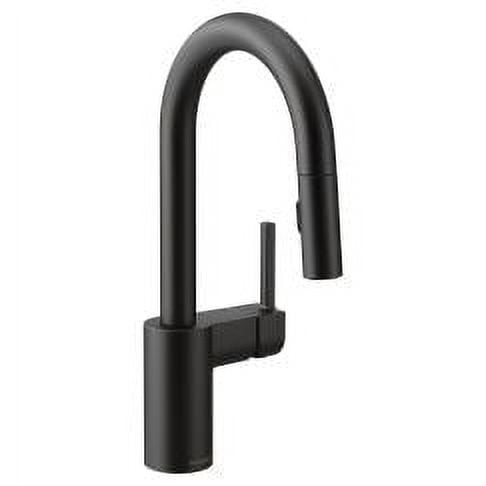 Matte Black Modern Single Handle Pulldown Bar Faucet