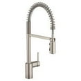 thumbnail image 1 of Moen Align Spot Resist Stainless One-Handle Pre-Rinse Spring Pulldown Kitchen Faucet, 1 of 7