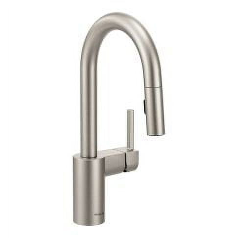 Moen Align Spot Resist Stainless One-Handle Pulldown Bar Faucet