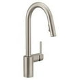 thumbnail image 1 of Moen Align Spot Resist Stainless One-Handle Pulldown Kitchen Faucet, 1 of 5