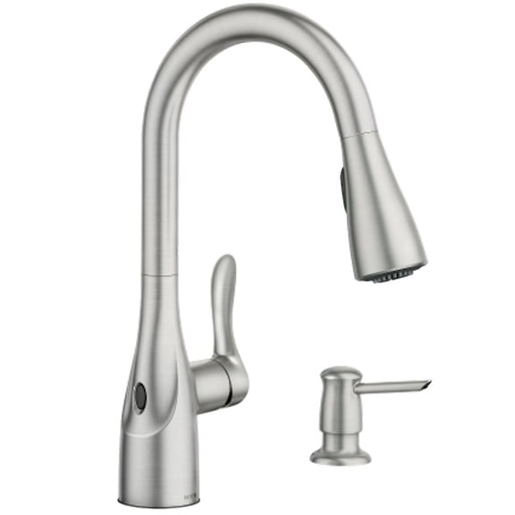 Moen Arlo MotionSense Wave Spot Resist Stainless One-Handle Pulldown Kitchen Faucet