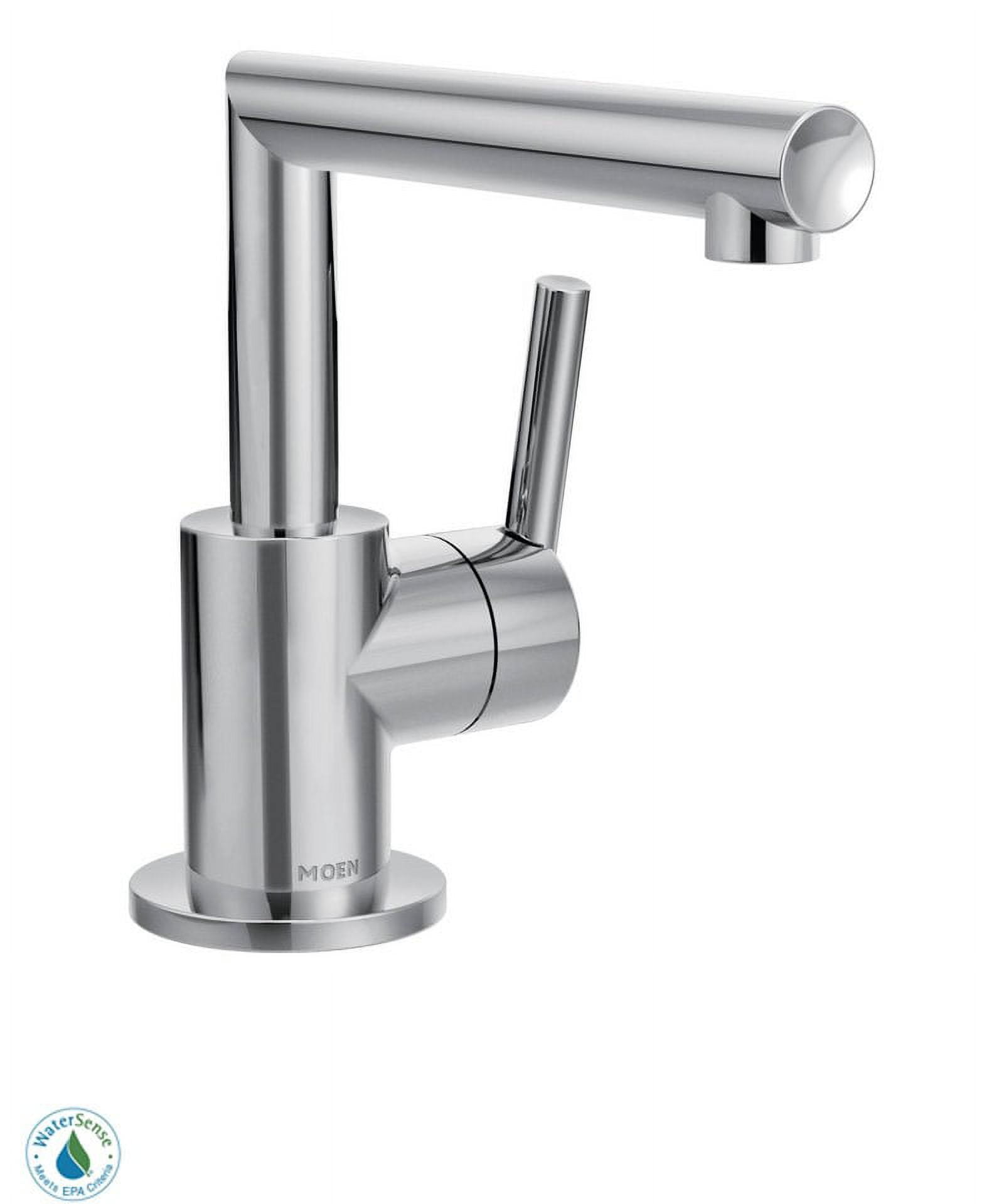 Modern Black Chrome Single Hole Bathroom Faucet