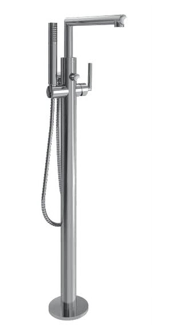 Arris Modern Chrome Deck-Mount Roman Tub Filler with Hand Shower