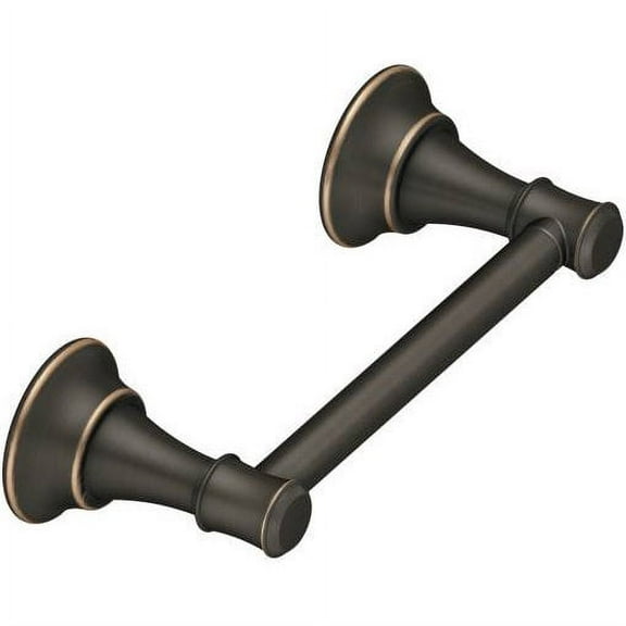 Moen Ashville Mediterranean Bronze Pivoting Paper Holder, Wall Mount Traditional Toilet Roll Holder, DN7908BRB