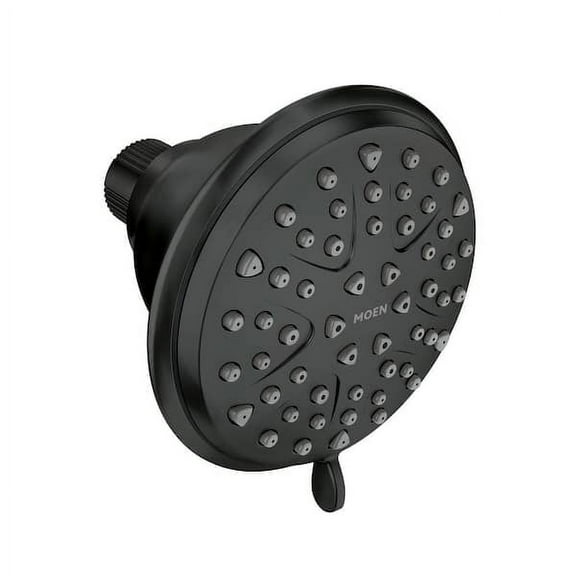 Moen Attune Matte Black 8-Function Bathroom Wall Mount Showerhead, 218W0BL
