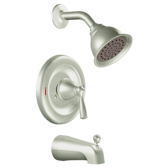 Moen Banbury 1-Handle Brushed Nickel Tub and Shower Faucet