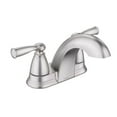 thumbnail image 1 of Moen Banbury Brushed Nickel Centerset Bathroom Sink Faucet 4 in., 1 of 8