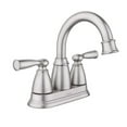 thumbnail image 1 of Moen Banbury Brushed Nickel Centerset Bathroom Sink Faucet 4 in., 1 of 8