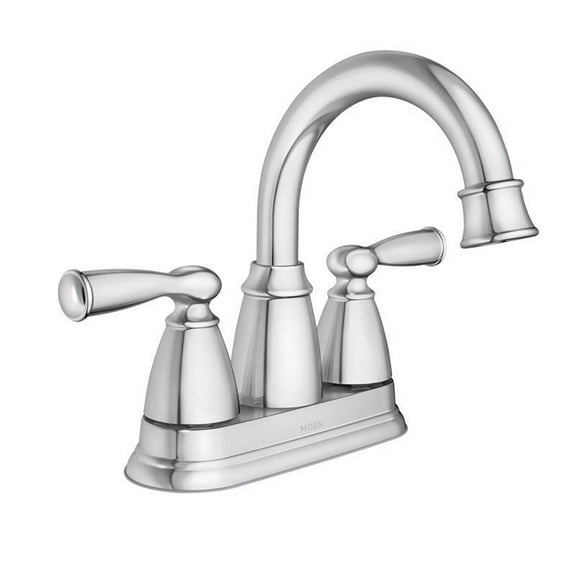 Moen Banbury Chrome Centerset Bathroom Sink Faucet 4 in.