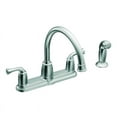 thumbnail image 1 of Moen Banbury Chrome Two-Handle High Arc Kitchen Faucet with Side Sprayer, 1 of 8