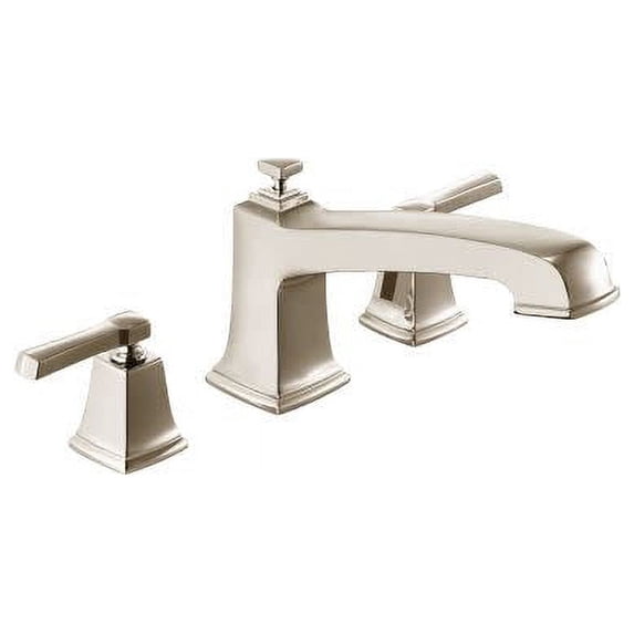 Moen Boardwalk Spot Resist Brushed Nickel Two-Handle Roman Tub Faucet