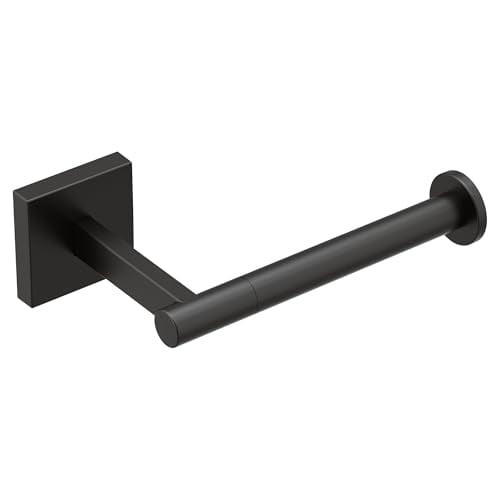 Moen BP1808BL Triva Single-Post Toilet Paper Holder, Matte Black