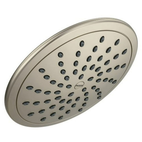 Moen Brushed Nickel One-Function 8" Diameter Spray Head Eco-Performance Rain shower