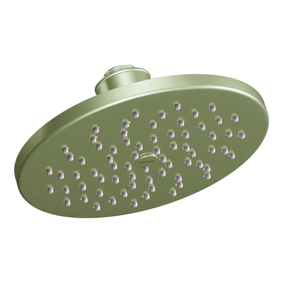 Moen Brushed Nickel 8" Eco-Performance Single-Function Rainshower Showerhead with Immersion Technology