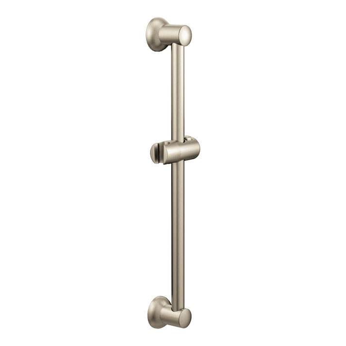 Polished Nickel 30-Inch Adjustable Slide Bar