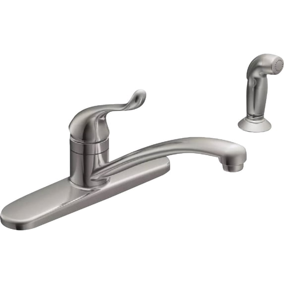 Standard Plumbing Kitchen Faucet Adler - Single Handle, Side Spray, Chrome Finish