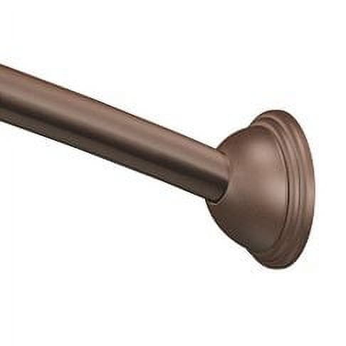 Adjustable Bronze Curved Shower Curtain Rod, 54-72 Inches