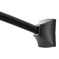 thumbnail image 1 of Moen CSR2164BL Matte black adjustable curved shower rod, 1 of 2