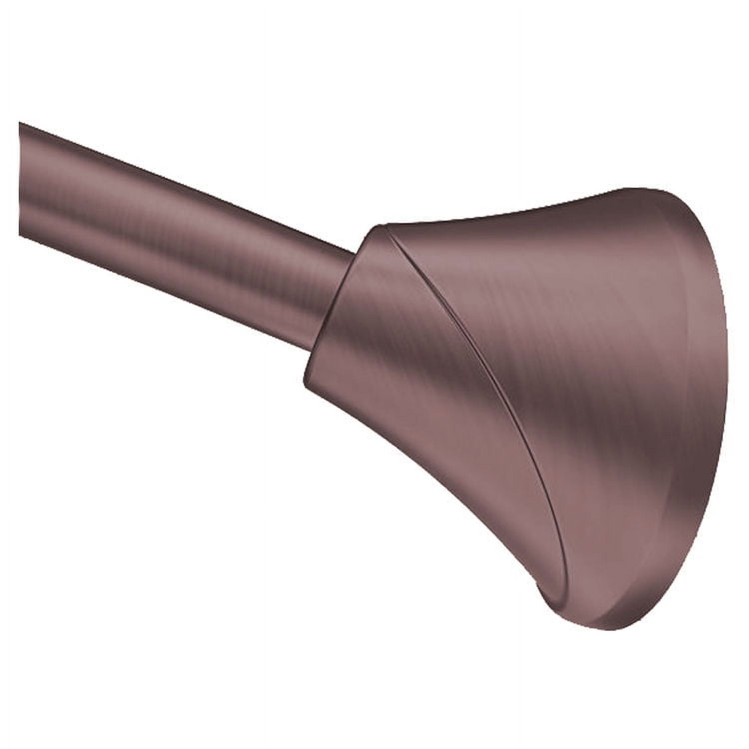 Adjustable Distressed Bronze Curved Tension Shower Curtain Rod