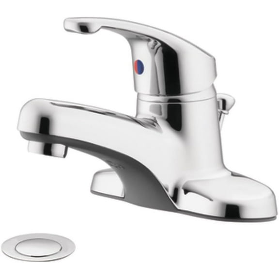 Cleveland Faucets CA47711L Flagstone Single-Handle Bathroom Faucet with 50/50 Pop-Up Drain, Chrome