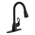 thumbnail image 1 of Moen CA87011BL Kleo Single Handle, High Arc Kitchen Faucet, Pull-Down Spray, Matte Black - Quantity 1, 1 of 9