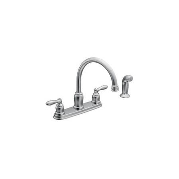 Moen Caldwell High Arc Double Handle Kitchen Faucet