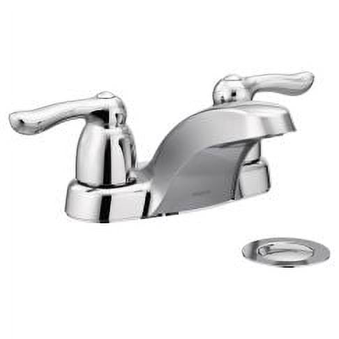 Moen 4925BC Chateau Two-Handle Low Arc Bathroom Faucet, Brushed Chrome