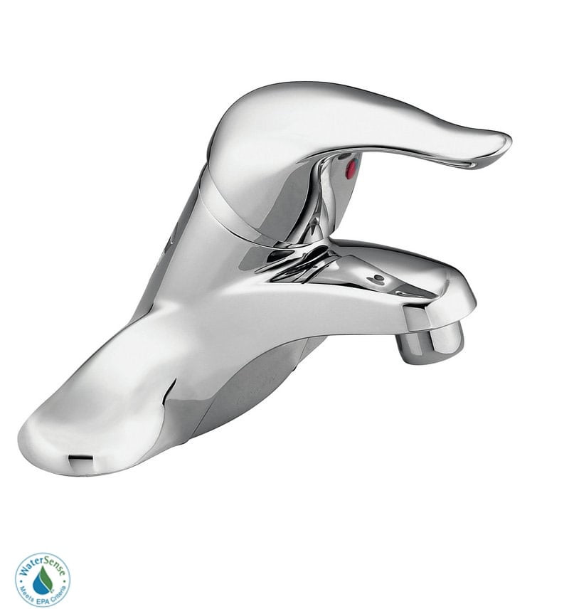 Modern Chrome Centerset Single-Handle Bathroom Faucet