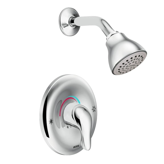 Moen Chateau Chrome Single Handle Posi-Temp Shower Faucet, Valve Included