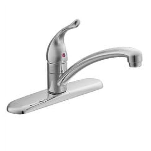 MOEN 7425 Chateau Low-Arc Single-Handle Standard Kitchen Faucet in Chrome