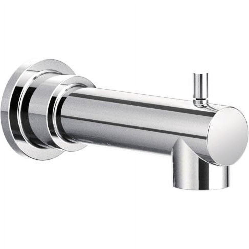 Chrome Wall Mounted Tub Spout with Diverter